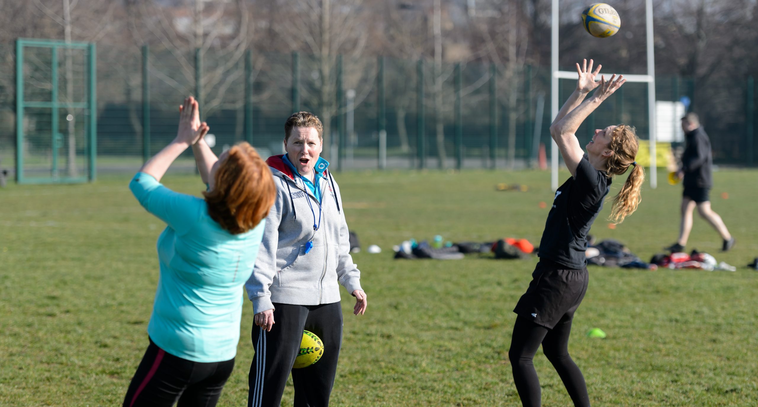 Female rugby coach