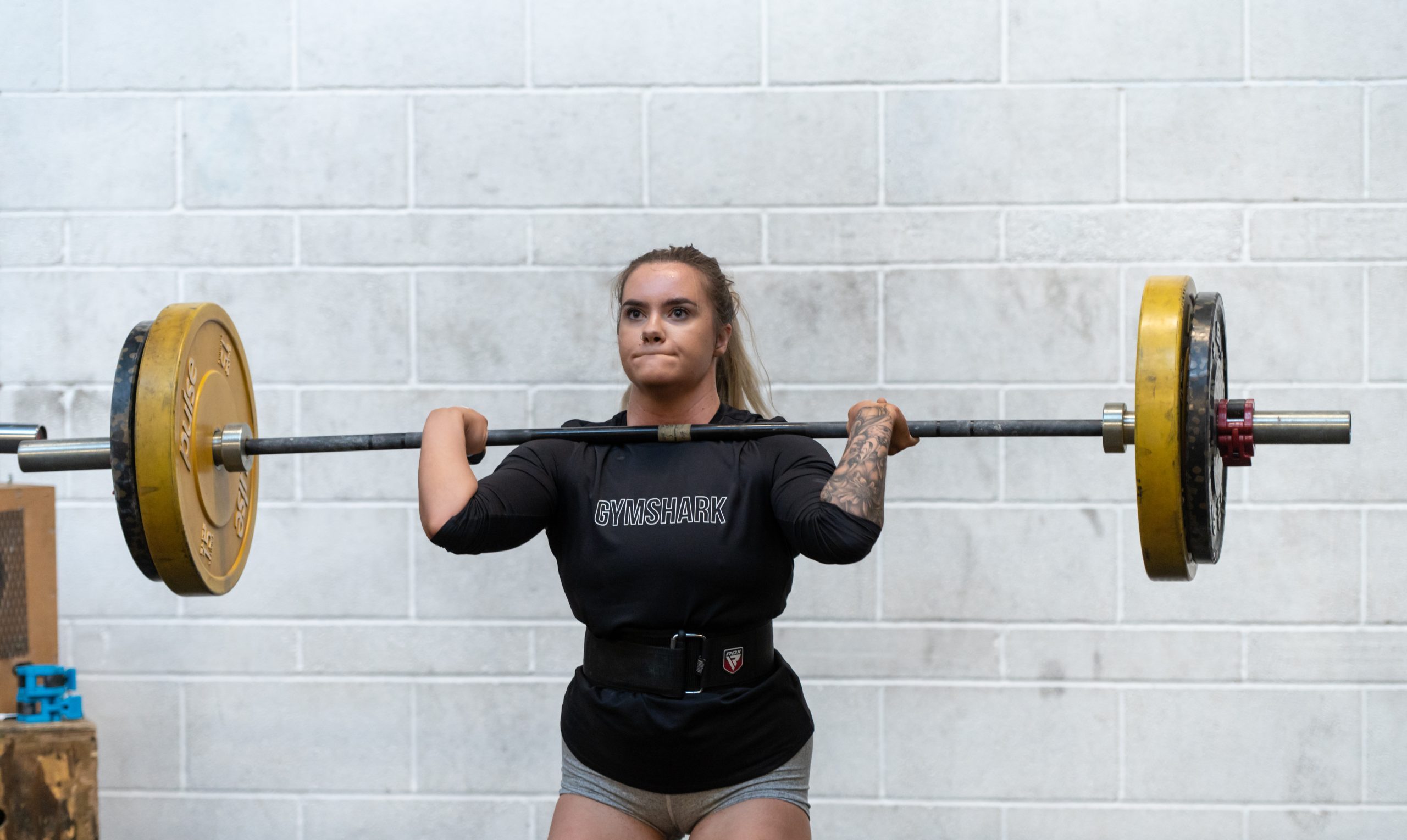 Woman weightlifting