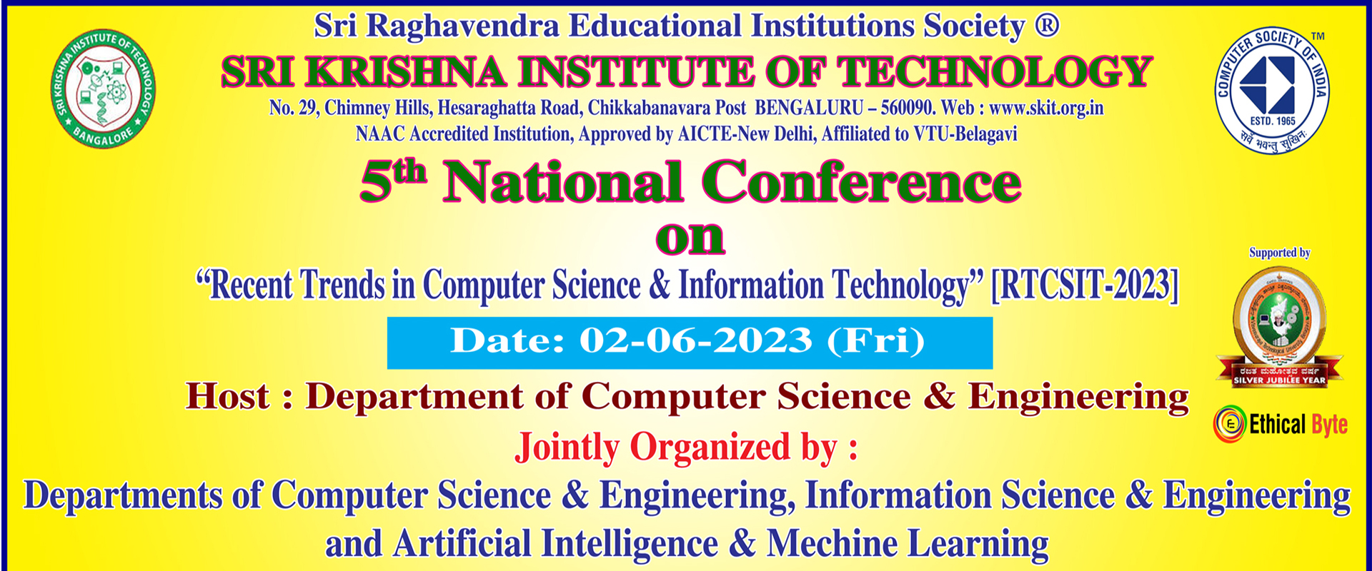 5th National Conference RTCSIT-2023