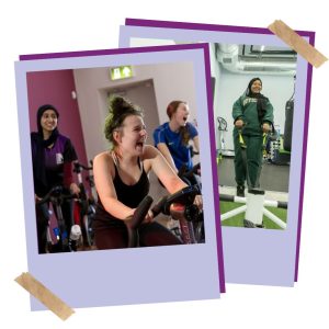 Teenage girls having fun at their local leisure centre