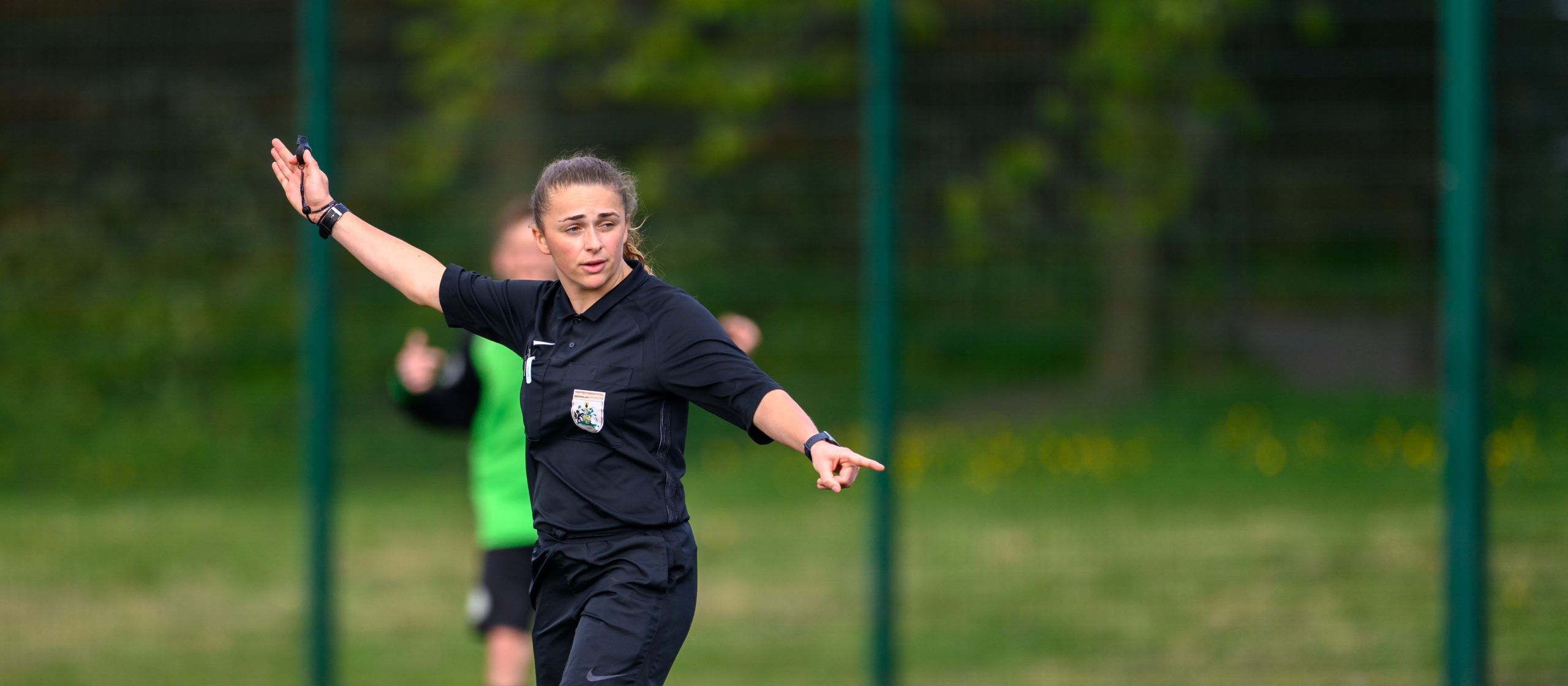 Female football ref